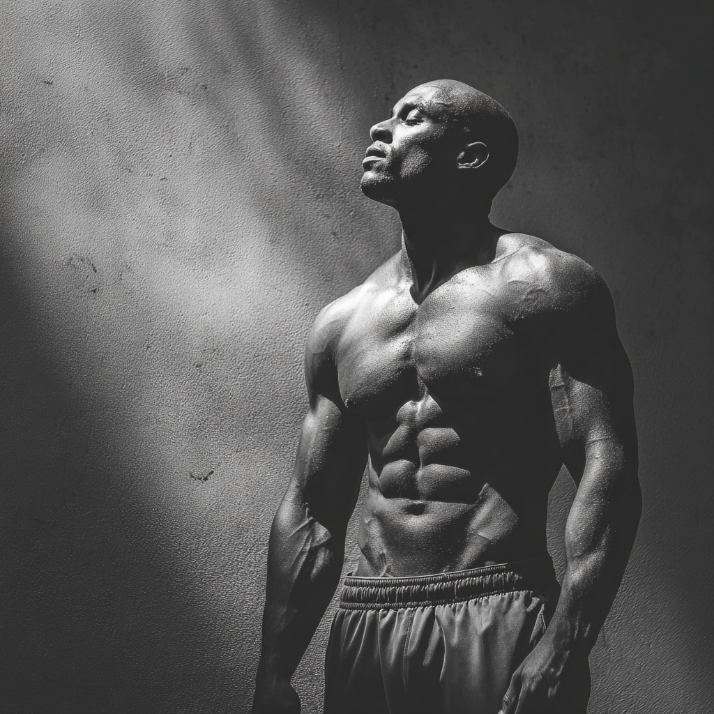 Black and white portrait of a dance instructor against a light background.
